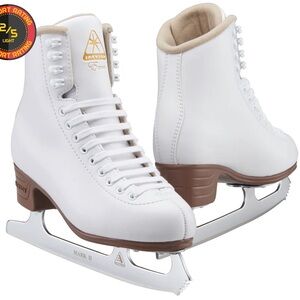 Jackson Excel White and Brown Ice Skates